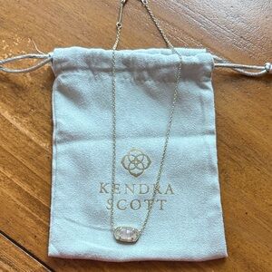 Kendra Scott Gold and Pink Necklace